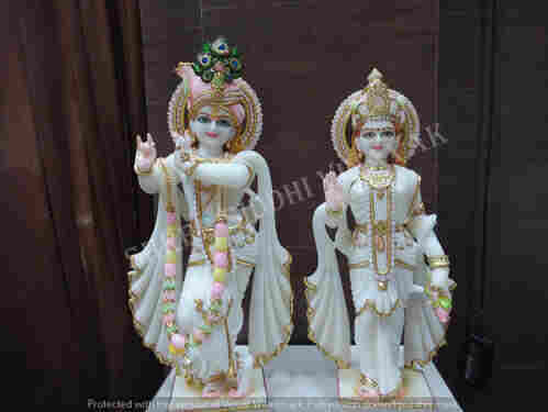 Religious marble statues
